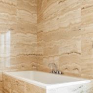 Placaj Travertin Clasic Crem/Bej Vein Cut Chituit Mat 60x30x2 cm