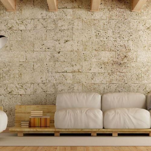 Placaj Travertin Rustic Crem/Bej Tumbled Nechituit 20x15x3 cm