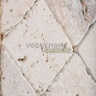 Placaj Travertin Rustic Crem/Bej Tumbled Nechituit 10x10x1 cm