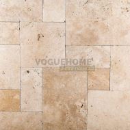 Placaj Travertin Rustic F Pattern Crem/Bej Tumbled Nechituit Setx3 cm