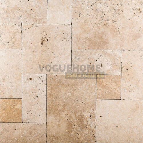 Placaj Travertin Rustic F Pattern Crem/Bej Tumbled Nechituit Setx3 cm