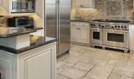 Placaj Travertin Rustic F Pattern Crem/Bej Tumbled Nechituit Setx1.2 cm