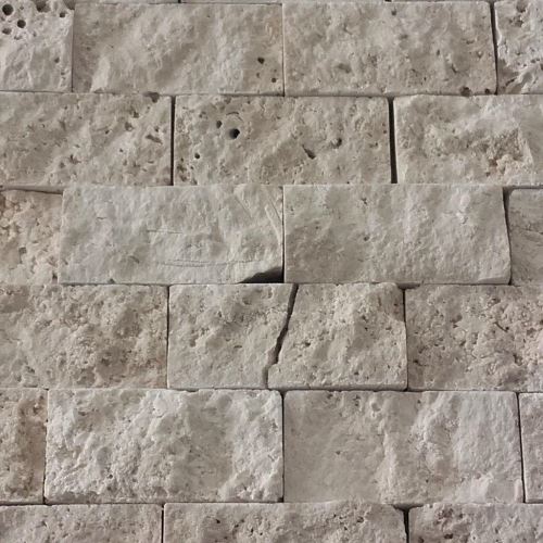 Mozaic Travertin Clasic Crem Scapitat 5x2.5x2 cm
